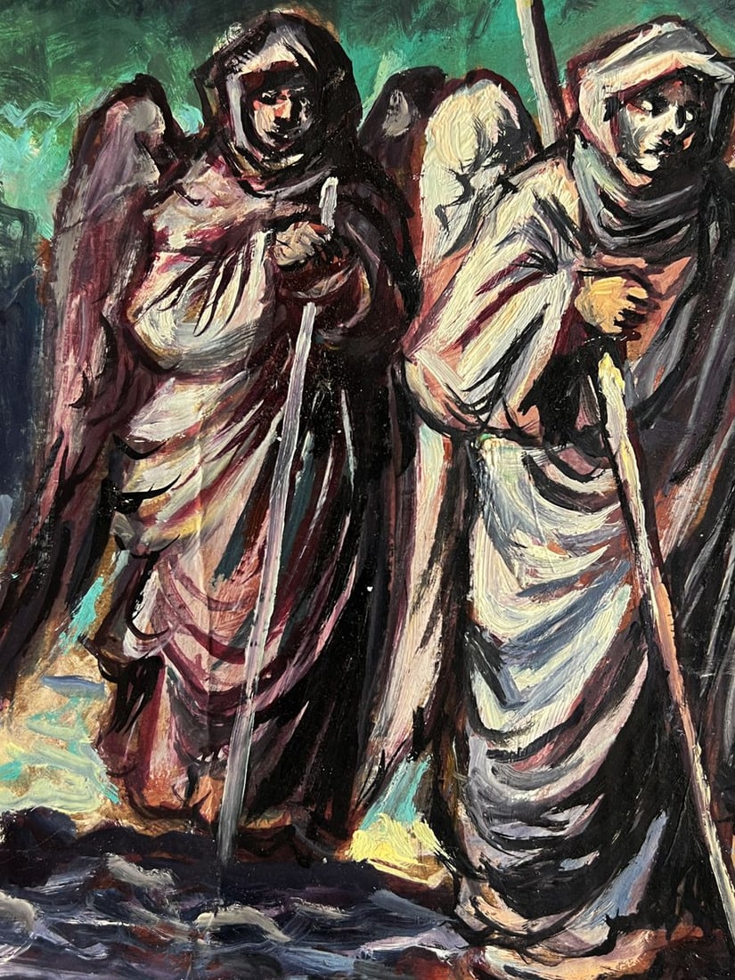 Oil painting The Messengers and Moses Alexander Litvinov - 7