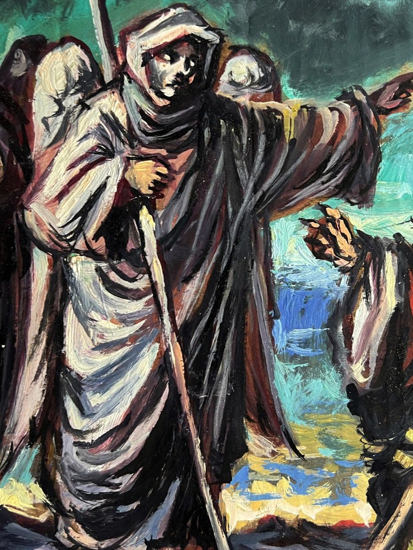 Oil painting The Messengers and Moses Alexander Litvinov - 9