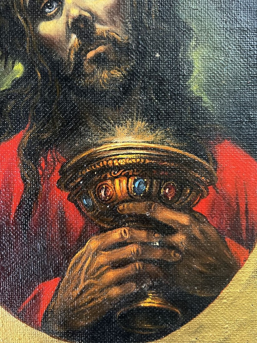 Oil painting Portrait of Jesus Alexander Litvinov - 6