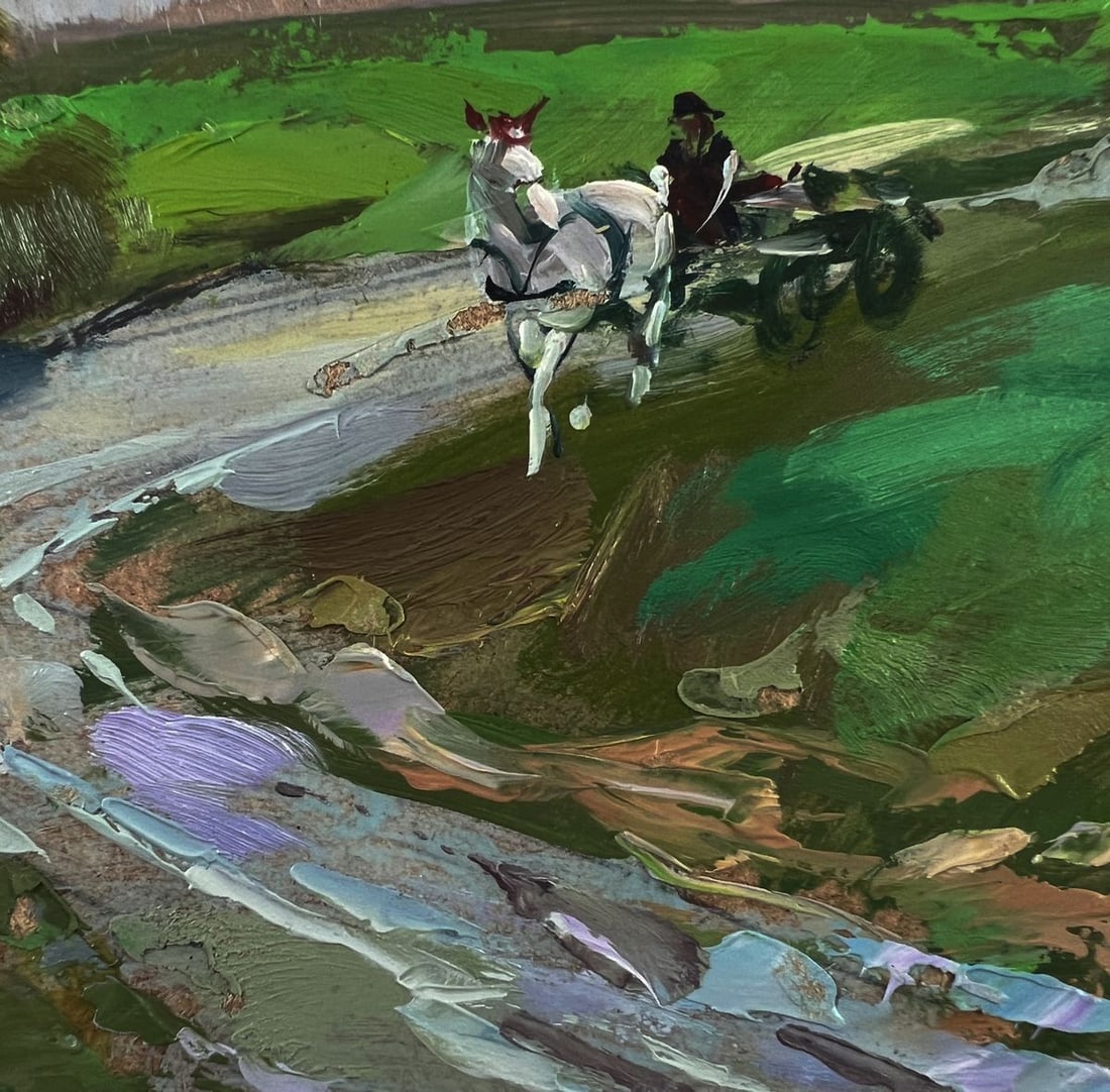 Oil painting Ancient city monastery Yuriy Suprunchuk - 8