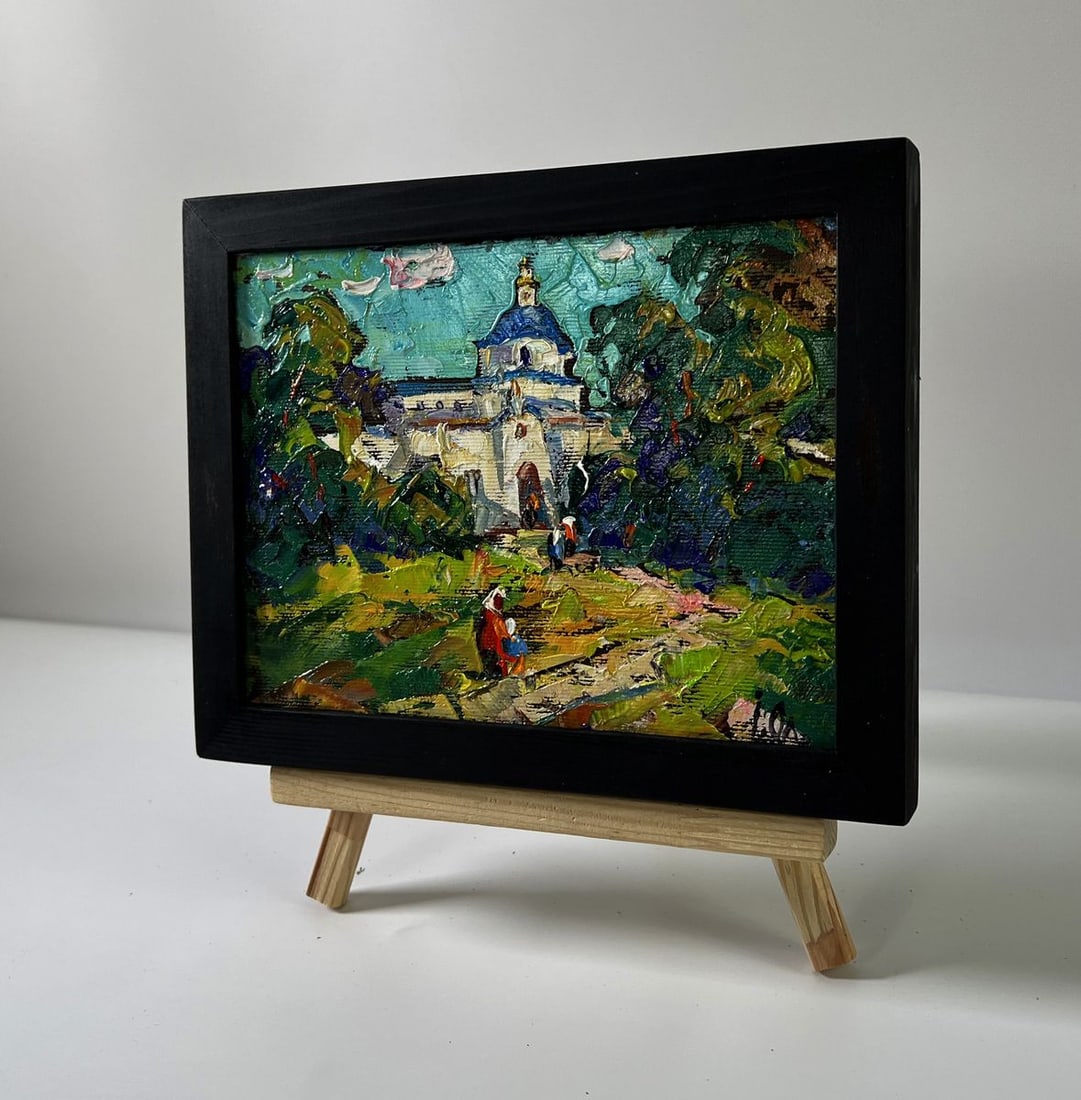 Oil painting Morning church Oleksiy Ivanyuk - 2