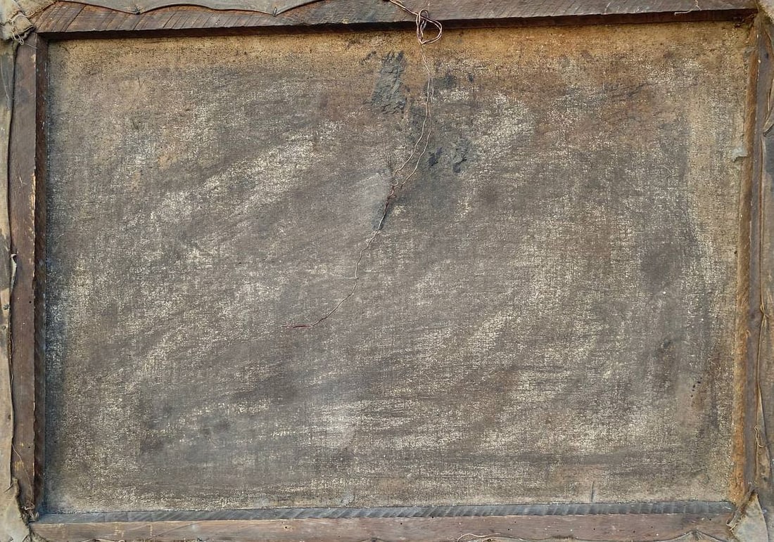 Oil painting Ladies go to church Unknown artist - 7