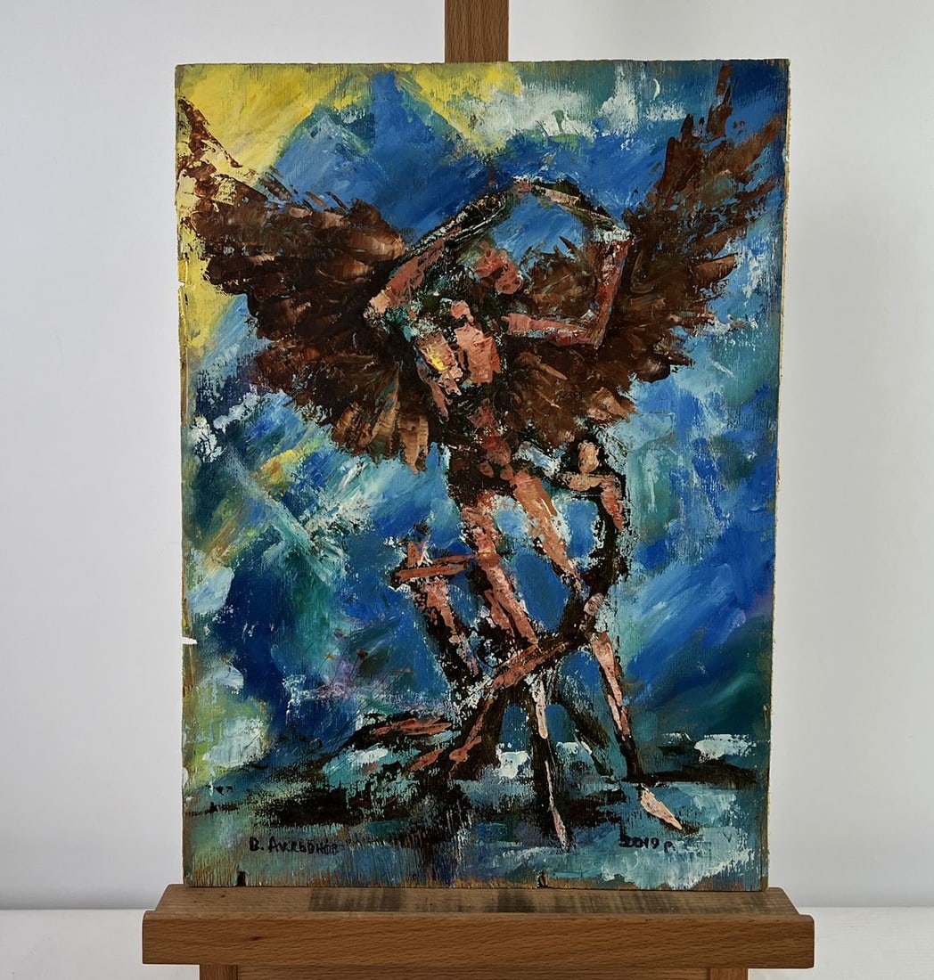 Oil painting It was as if an angel had descended Vadim Aksenov (1 of 9)