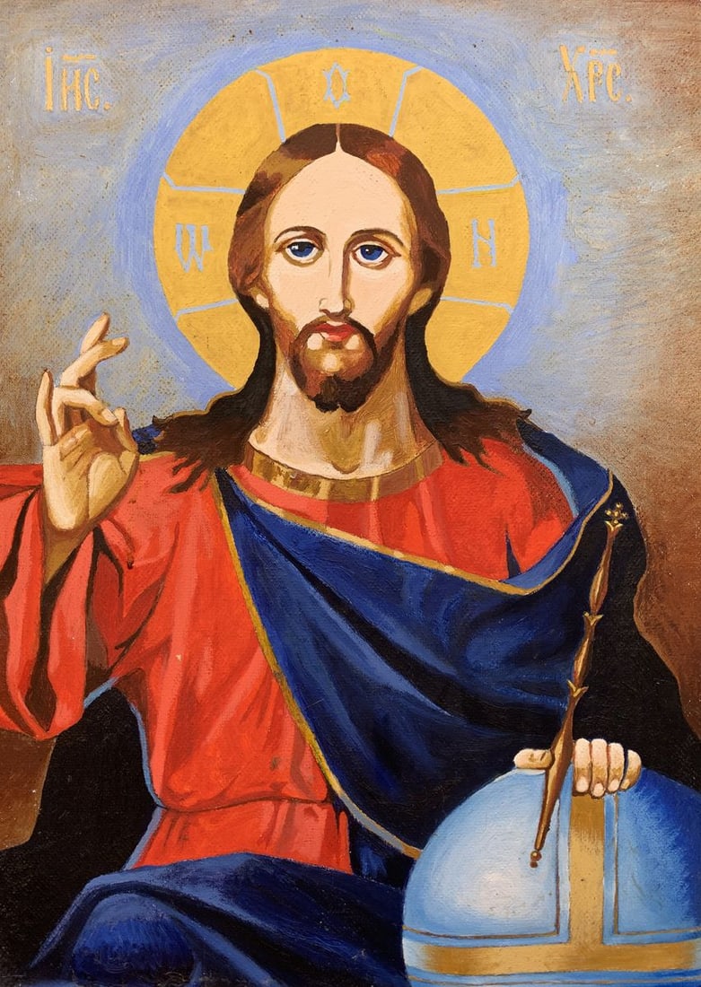 Oil painting Portrait of Jesus Christ Oleksandr Gukalov (1 of 12)