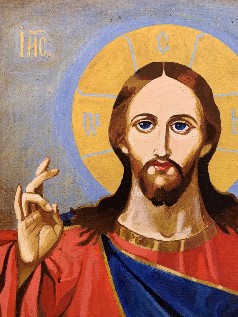 Oil painting Portrait of Jesus Christ Oleksandr Gukalov - 4