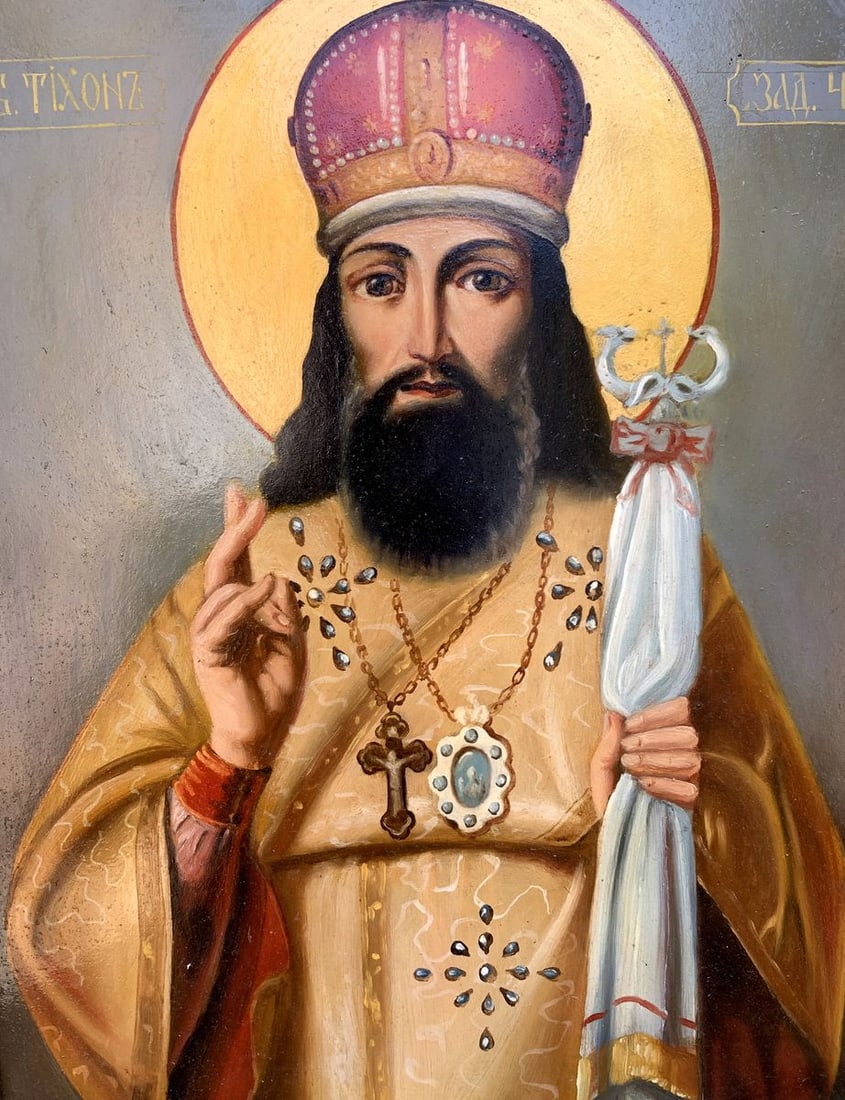 Oil painting Icon of the Saint Oleksandr Gukalov - 9