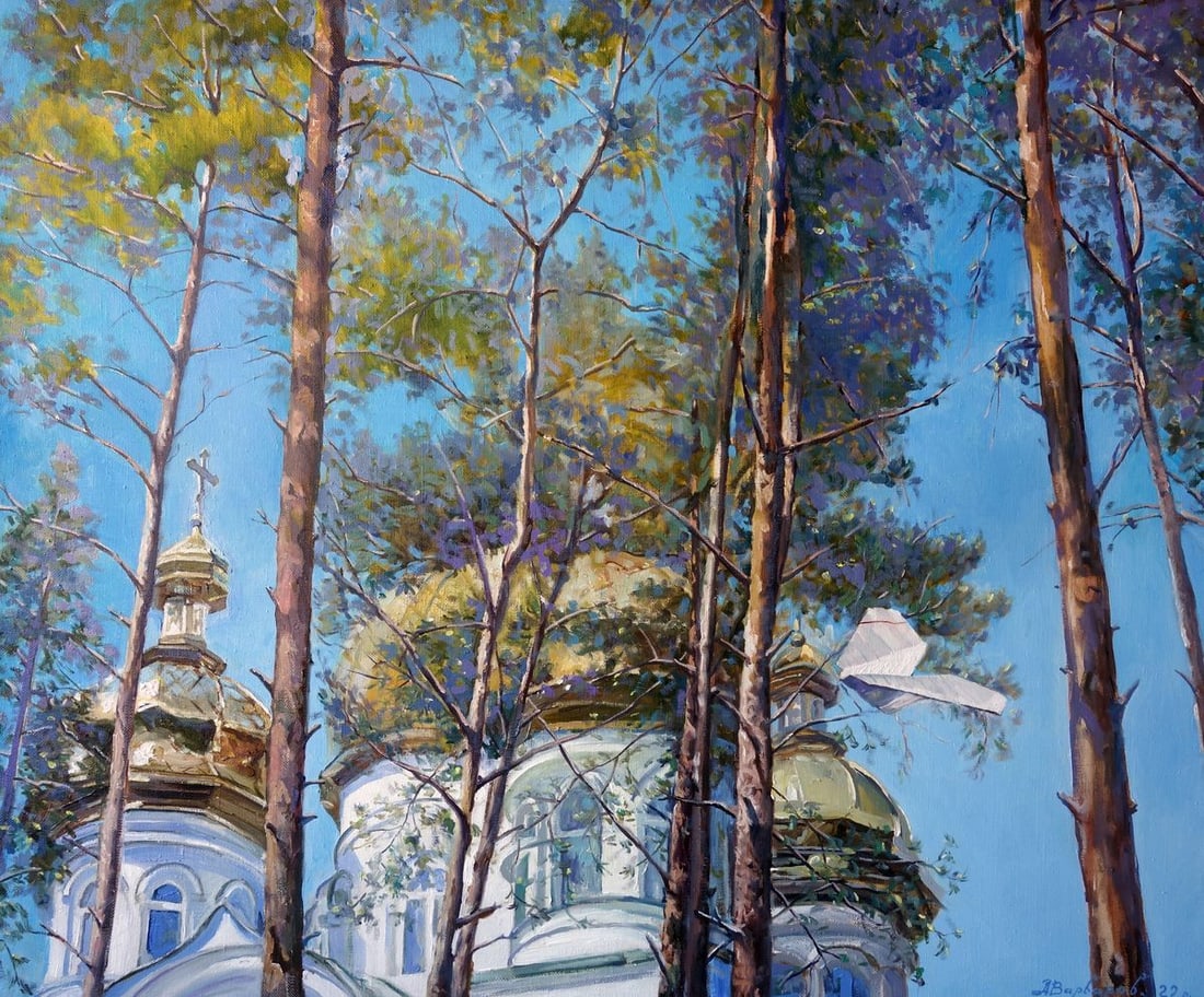 Oil painting Good news Varvarov Anatoly Viktorovich (1 of 7)