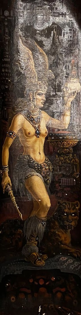 Oil painting Valkyrie Alexander Arkadievich Litvinov: Title: Oil painting Valkyrie Alexander Arkadievich Litvinov Description: NoLitv 171 *** ABOUT THIS PAINTING *** * TITLE: "Valkyrie" * ARTIST: Alexander Arkadievich Litvinov * SIZE: 81x23