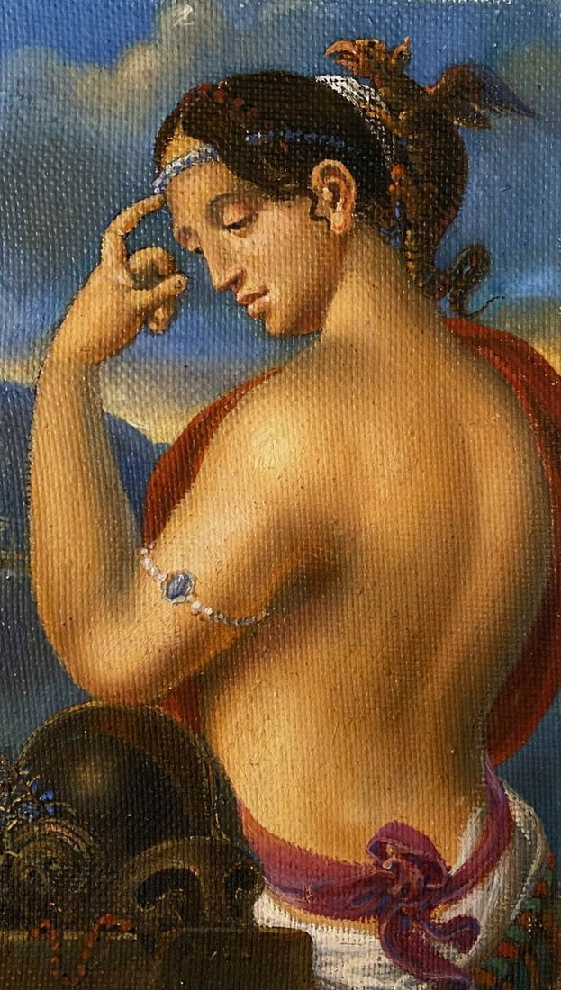 Oil painting Meditation Litvinov Oleg Arkad'yevich (1 of 9)