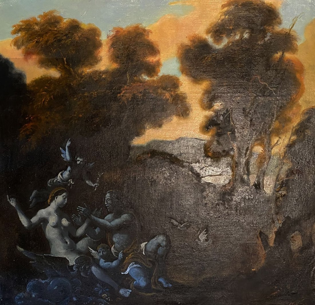 Oil painting Athenian evenings Litvinov Oleg Arkad'yevich (1 of 8)