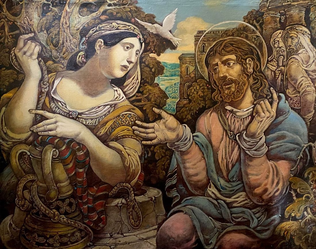 Oil painting Christ Litvinov Oleg Arkad'yevich: Title: Oil painting Christ Litvinov Oleg Arkad'yevich Description: NoLitv 432 *** ABOUT THIS PAINTING *** * TITLE: "Christ" * ARTIST: Litvinov Oleg Arkad'yevich * SIZE: 67x54 cm/'26.37x21.25 inches' *