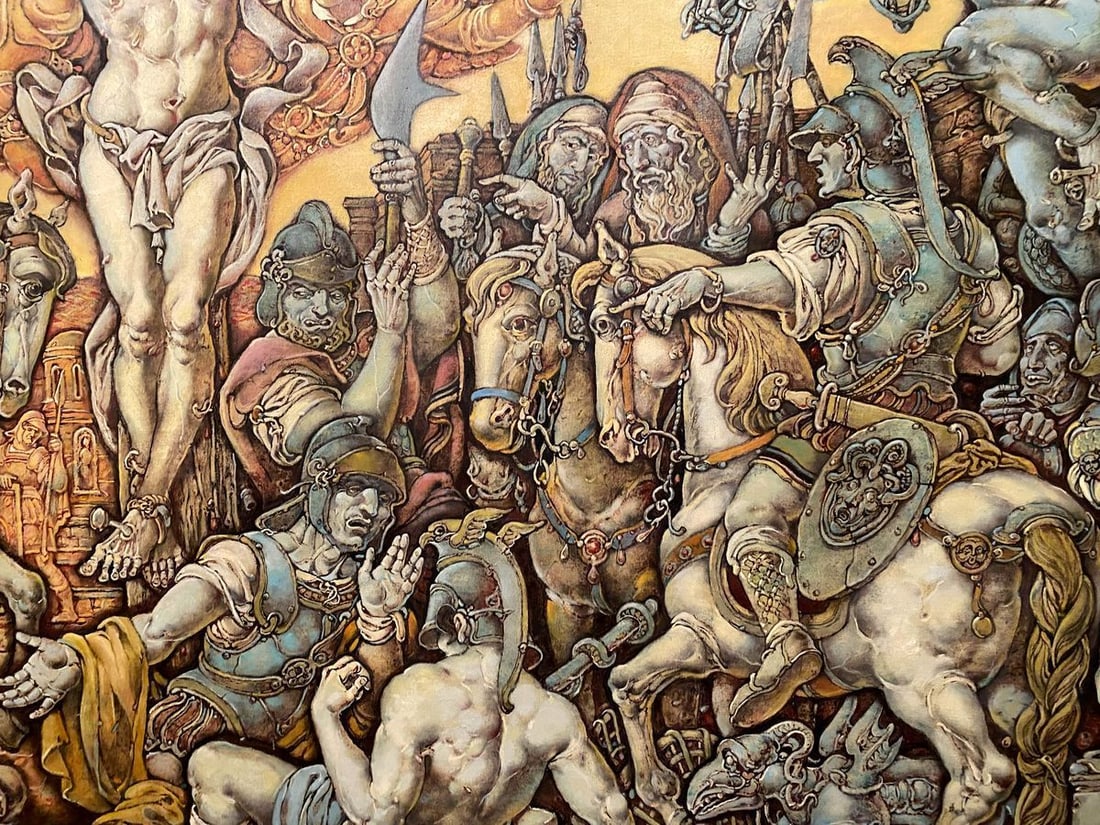 Oil painting Passion of Christ. Calvary Litvinov Oleg Arkad'yevich - 5