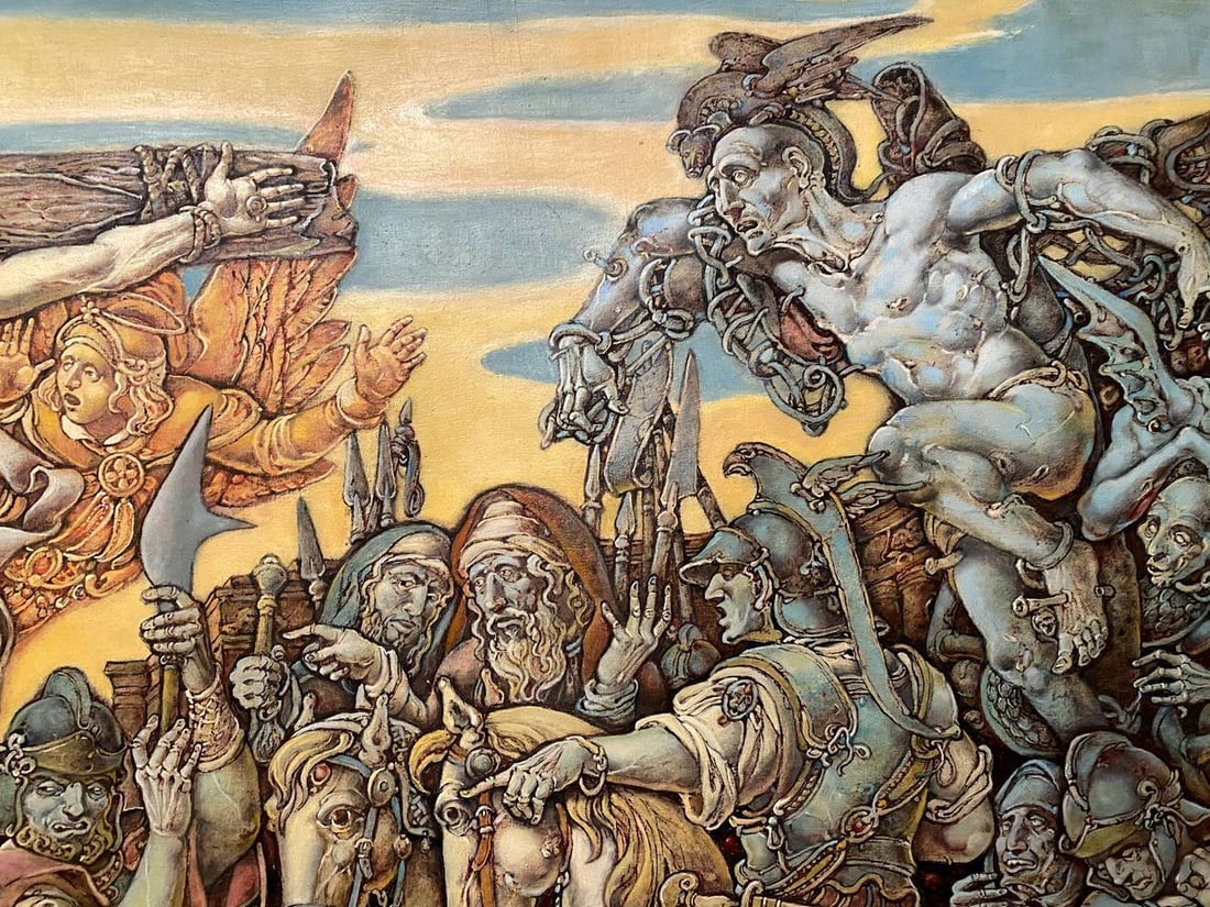 Oil painting Passion of Christ. Calvary Litvinov Oleg Arkad'yevich - 6