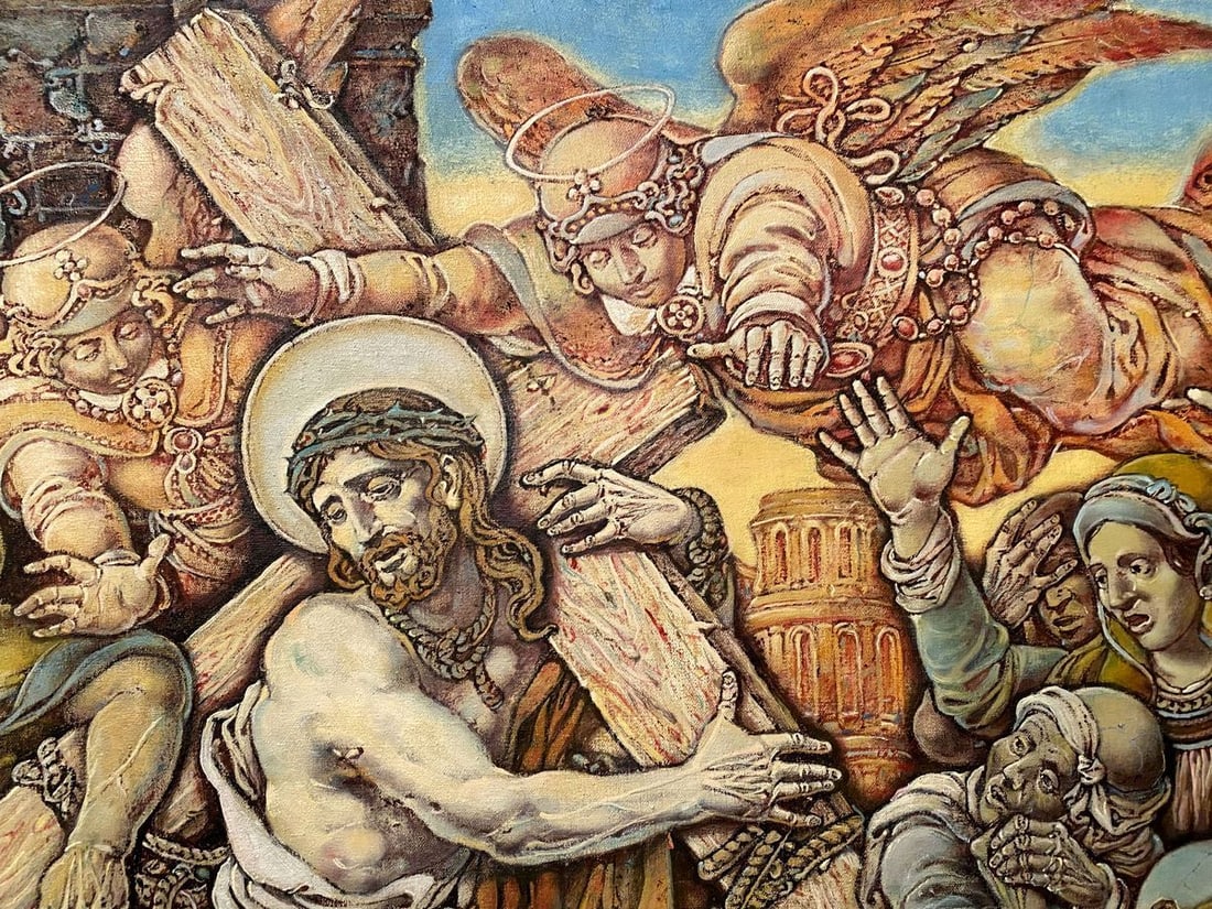 Oil painting Passion of Christ. Carrying the Cross Litvinov Oleg Arkad'yevich - 5