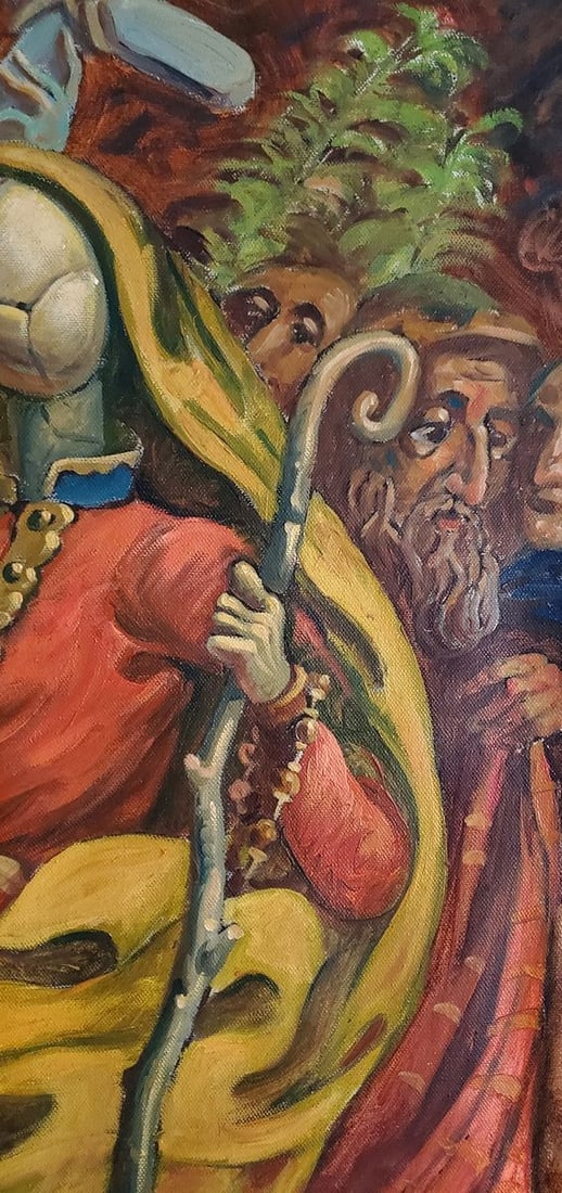 Oil painting Entry of Christ into Jerusalem Litvinov Daniil Olegovich - 9