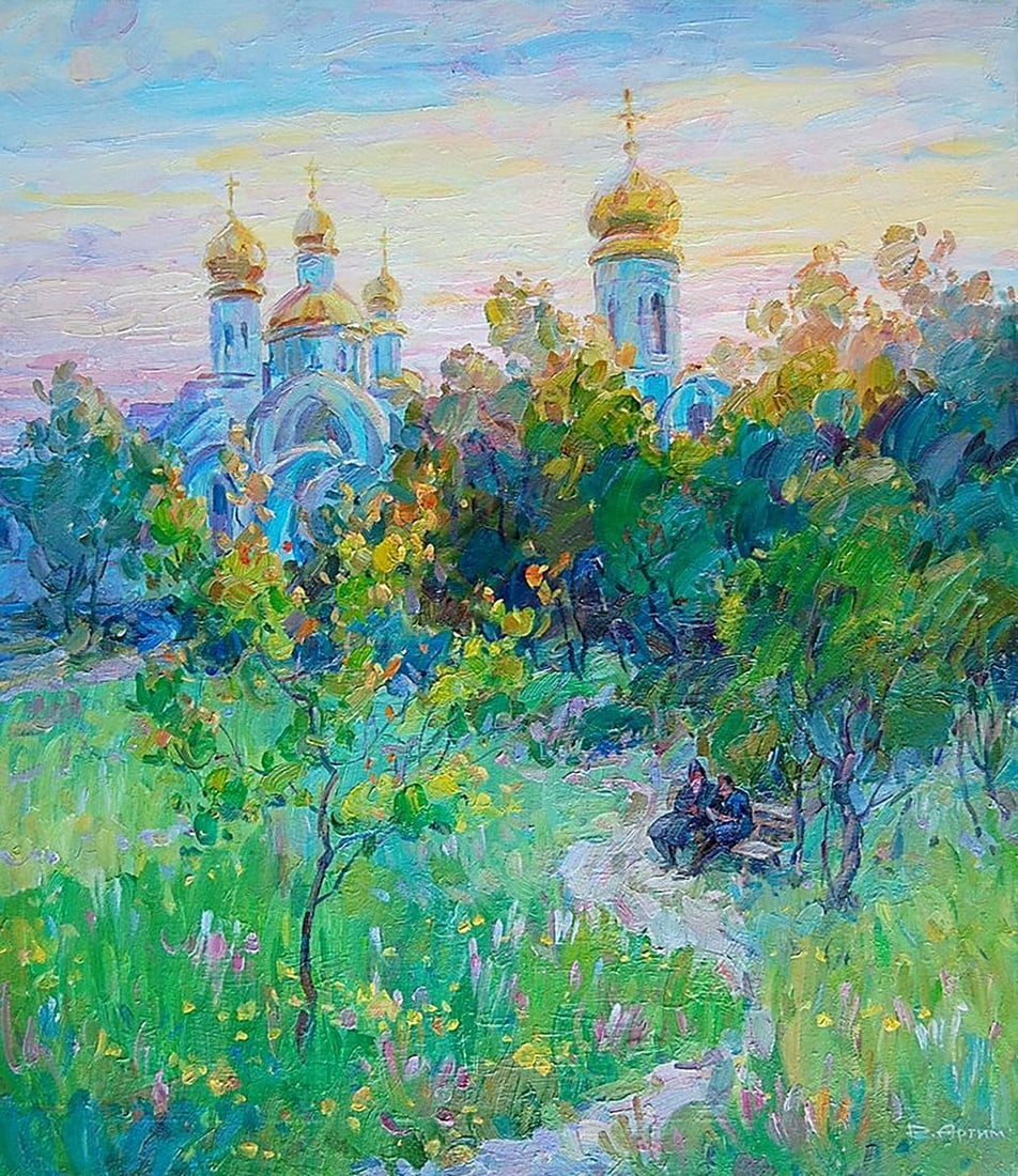 Oil painting Morning chime Kotmin Dmitry (1 of 6)