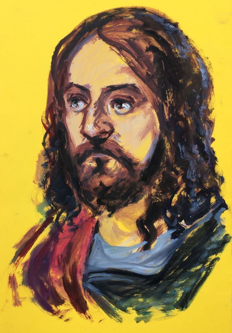 Watercolor painting Enlightener Alexander Arkadievich Litvinov (1 of 4)