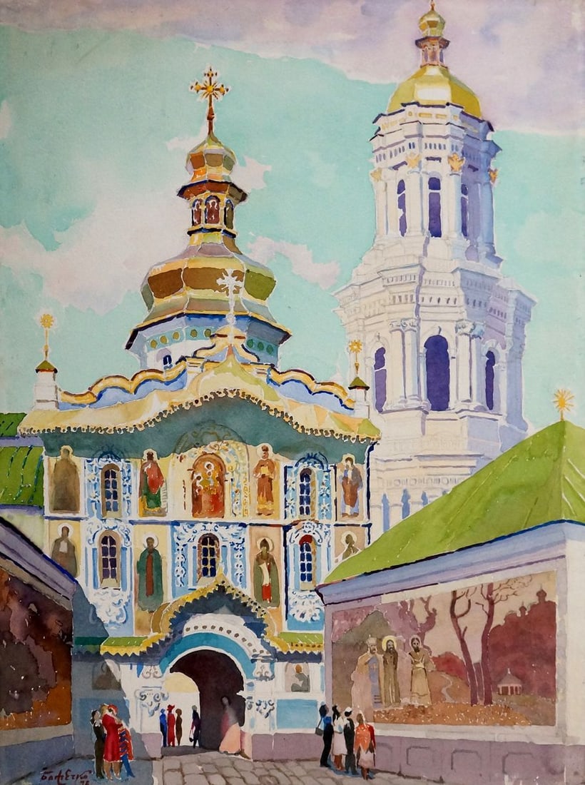 Watercolor painting Church (1 of 8)