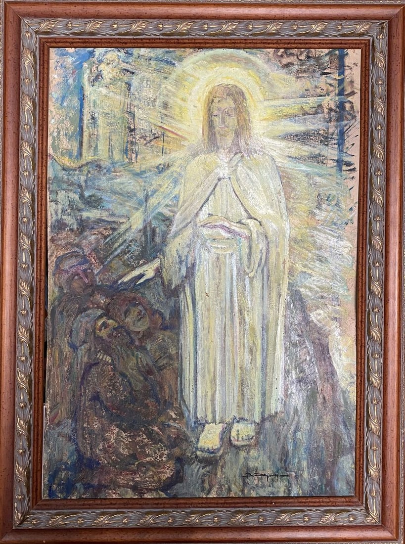 Oil painting Portrait of Jesus Christ Valentin Dmytrovych Khrushch (1 of 9)