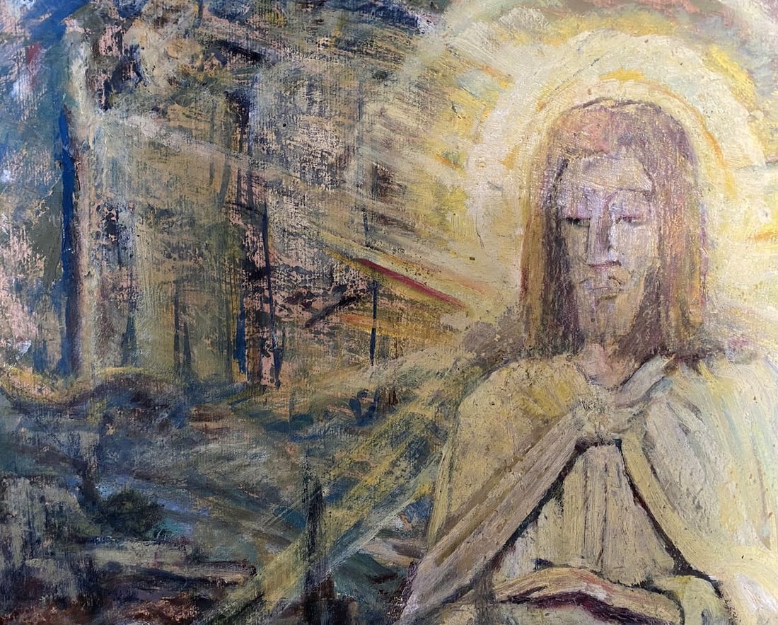 Oil painting Portrait of Jesus Christ Valentin Dmytrovych Khrushch - 2