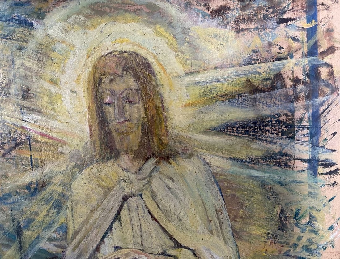 Oil painting Portrait of Jesus Christ Valentin Dmytrovych Khrushch - 3