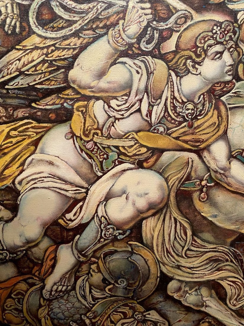 Oil painting The expulsion of Iliodorus from the temple Litvinov Oleg Arkad'yevich - 10