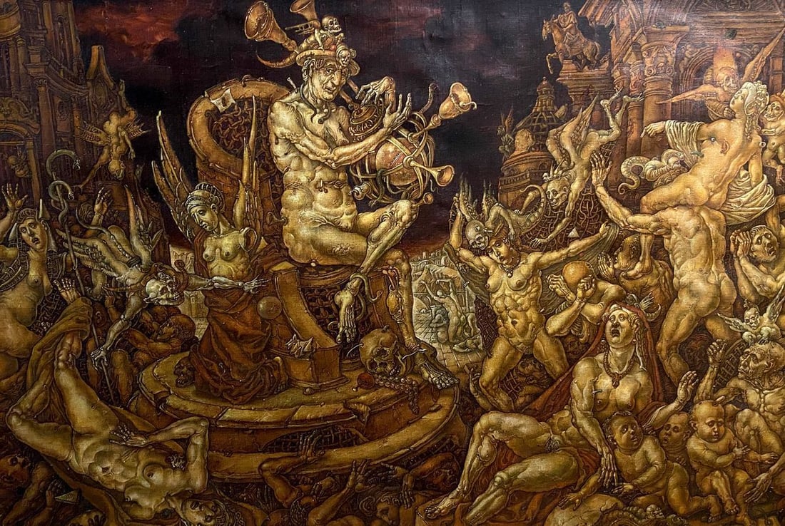 Oil painting Death triumph Litvinov Oleg Arkad'yevich (1 of 7)