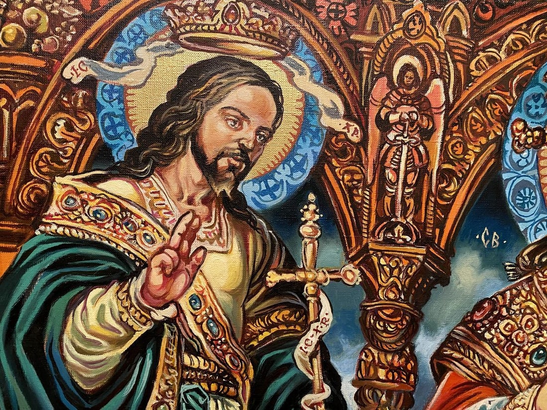 Oil painting St. Nicholas Alexander Arkadievich Litvinov - 11