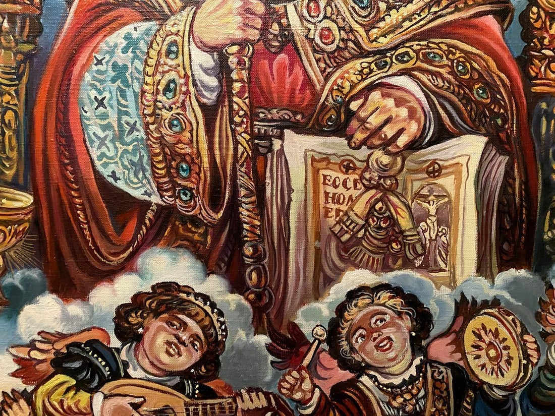 Oil painting St. Nicholas Alexander Arkadievich Litvinov - 13