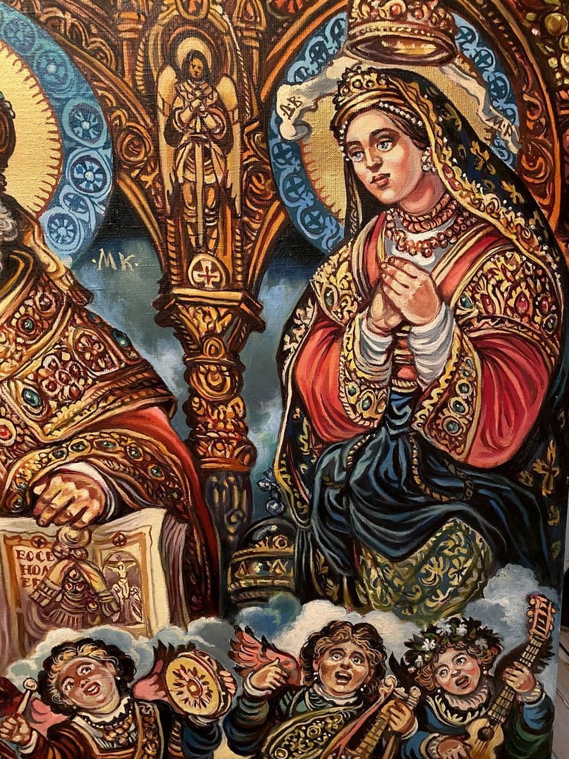 Oil painting St. Nicholas Alexander Arkadievich Litvinov - 4