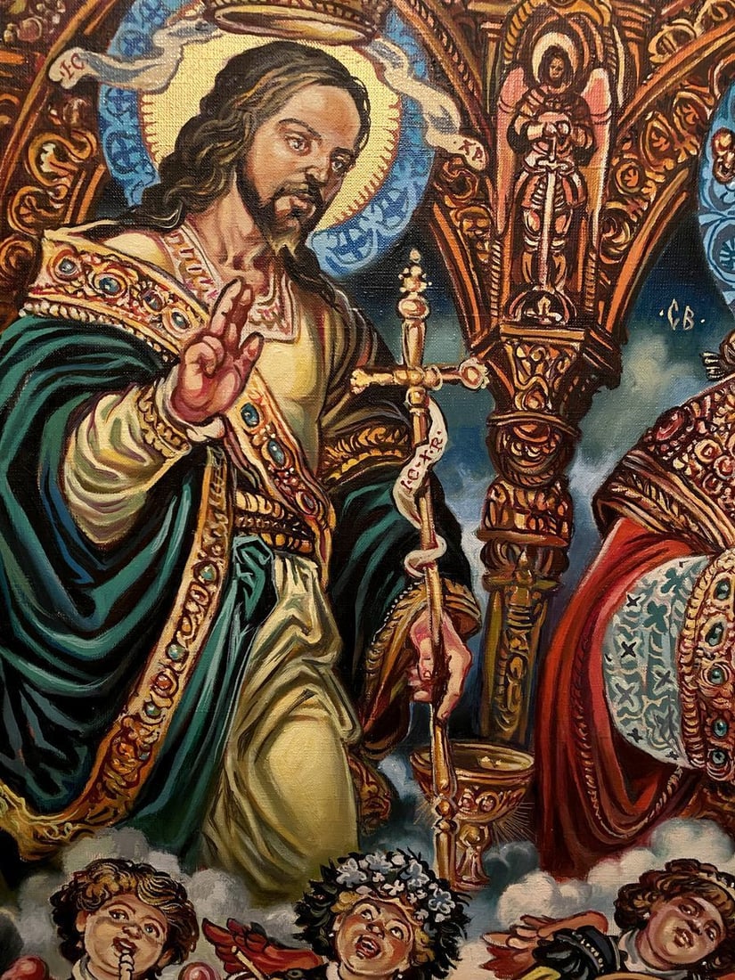 Oil painting St. Nicholas Alexander Arkadievich Litvinov - 8