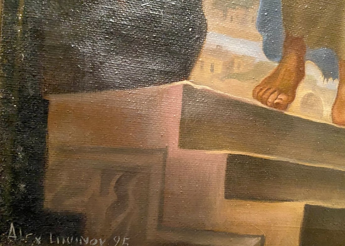 Oil painting Christ and Pilate Alexander Arkadievich Litvinov - 2