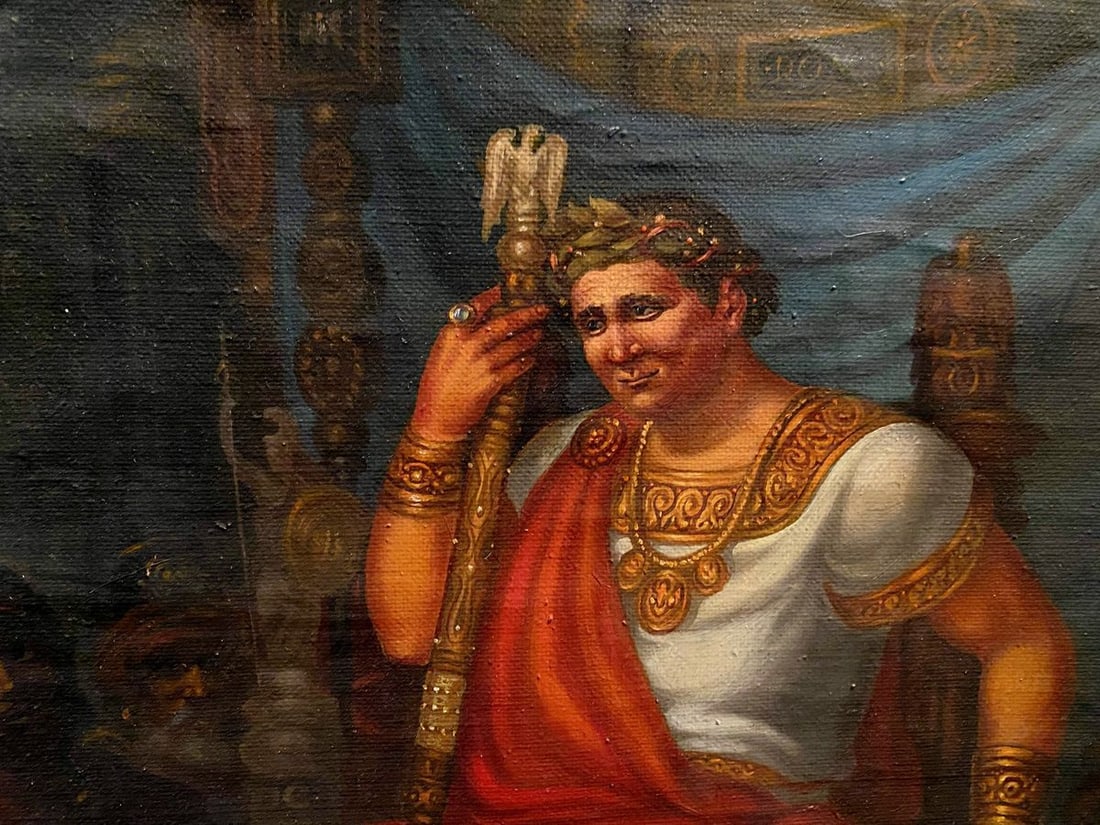 Oil painting Christ and Pilate Alexander Arkadievich Litvinov - 5