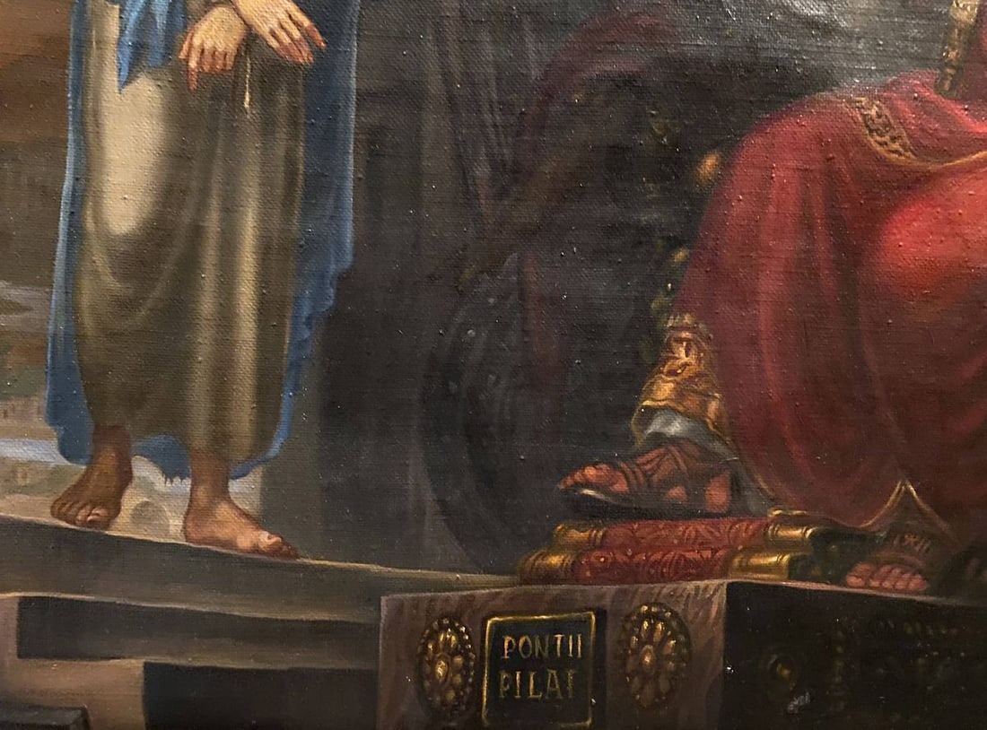 Oil painting Christ and Pilate Alexander Arkadievich Litvinov - 7