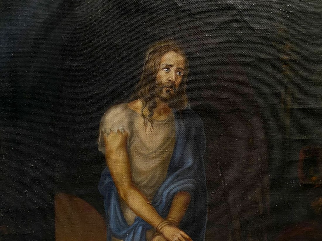 Oil painting Christ and Pilate Alexander Arkadievich Litvinov - 8