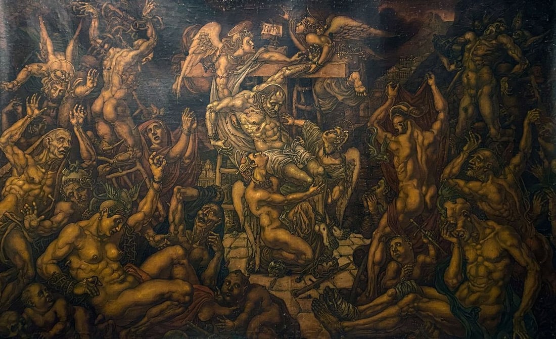 Oil painting Descent from the cross Litvinov Oleg Arkad'yevich (1 of 12)