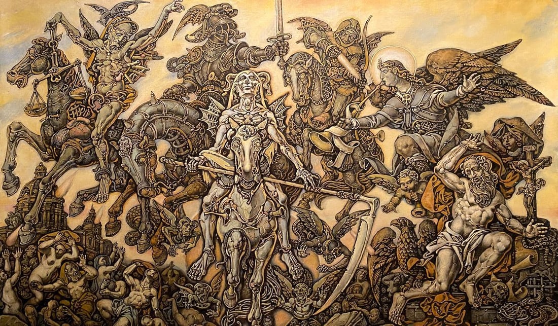 Oil painting John's vision. Theologian Litvinov Oleg Arkad'yevich (1 of 14)