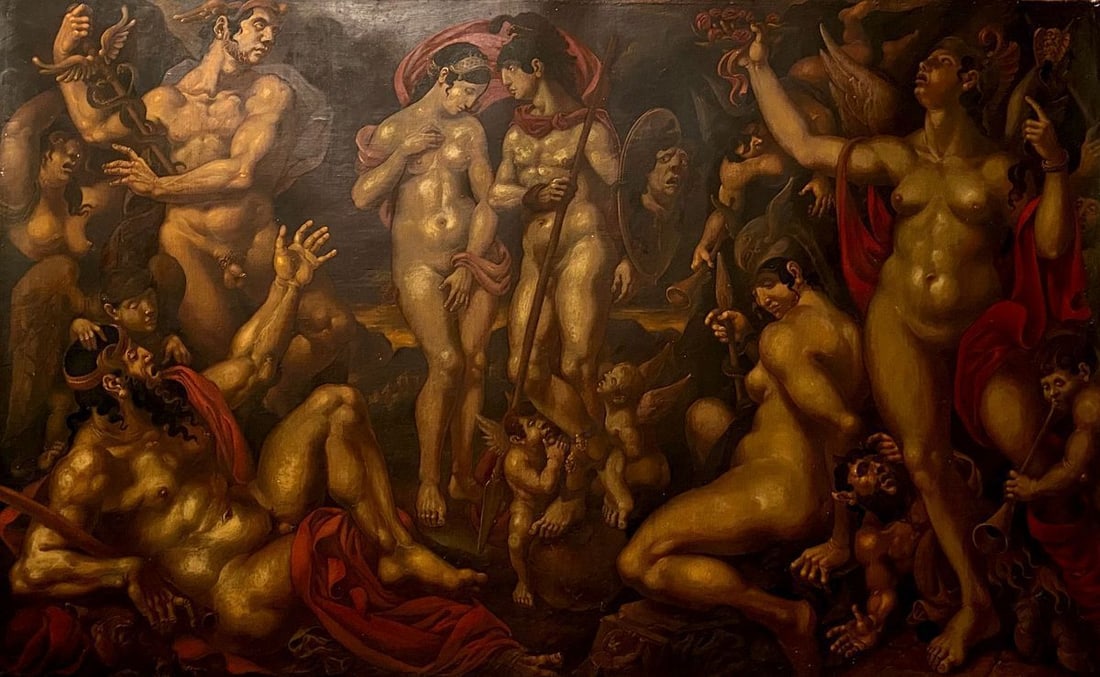 Oil painting John's vision. Theologian Litvinov Oleg Arkad'yevich (1 of 11)