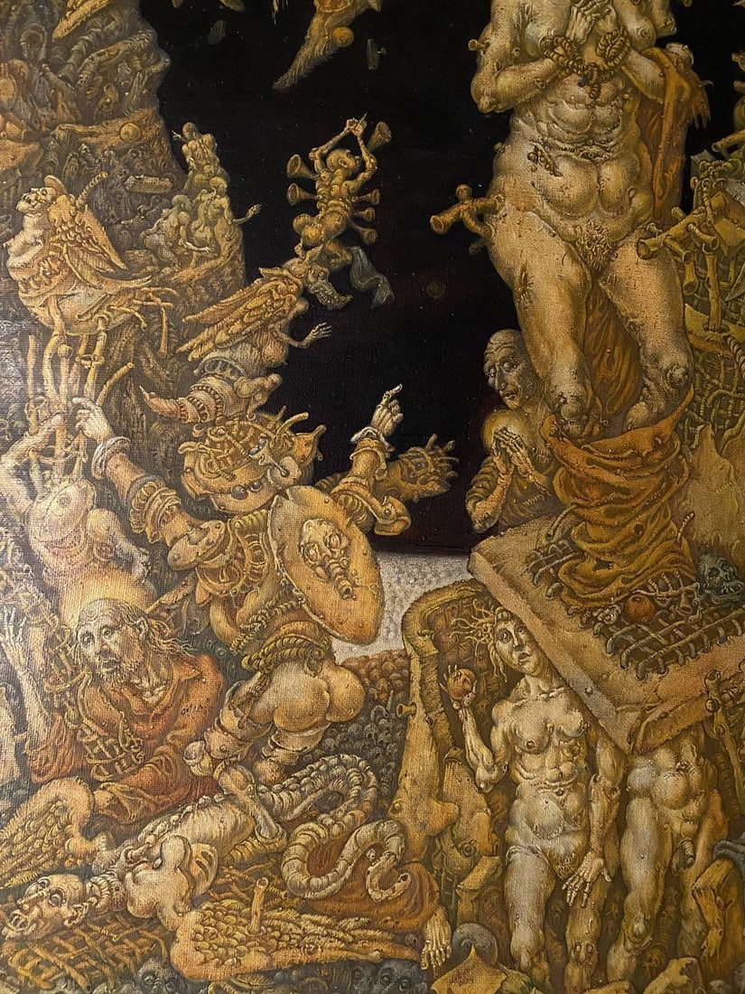 Oil painting 20th century apocalypse. Saint Catherine Litvinov Oleg Arkad'yevich - 4