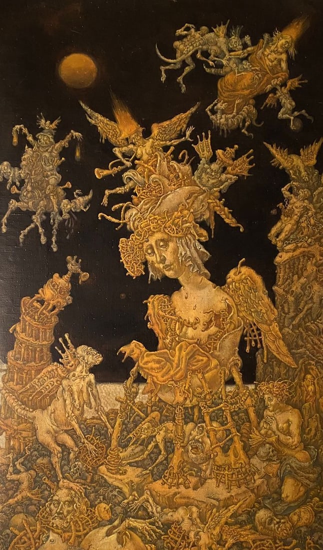 Oil painting 20th century apocalypse. Maria Litvinov Oleg Arkad'yevich (1 of 11)