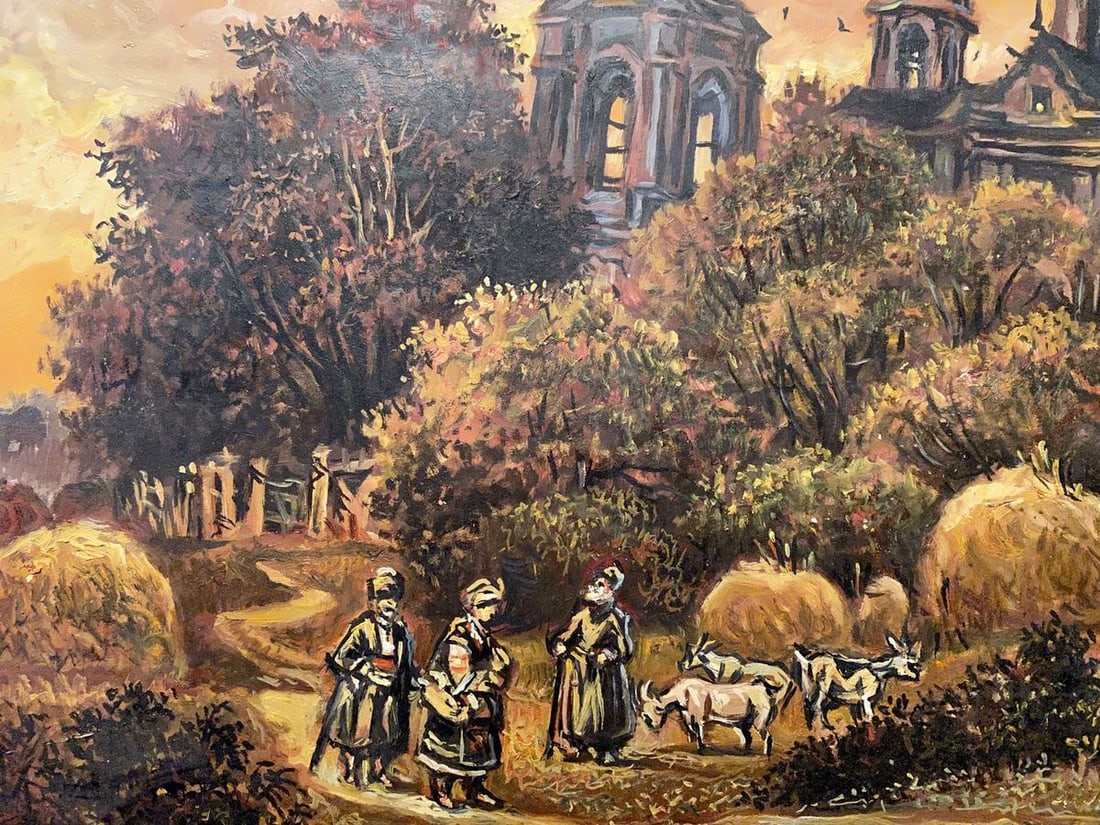 Oil painting Monastery Alexander Arkadievich Litvinov - 2