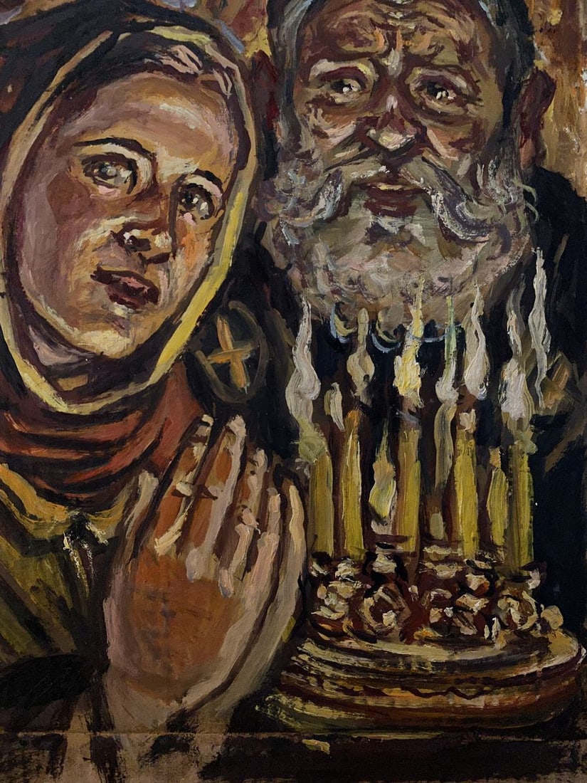 Oil painting In the temple Alexander Arkadievich Litvinov - 2