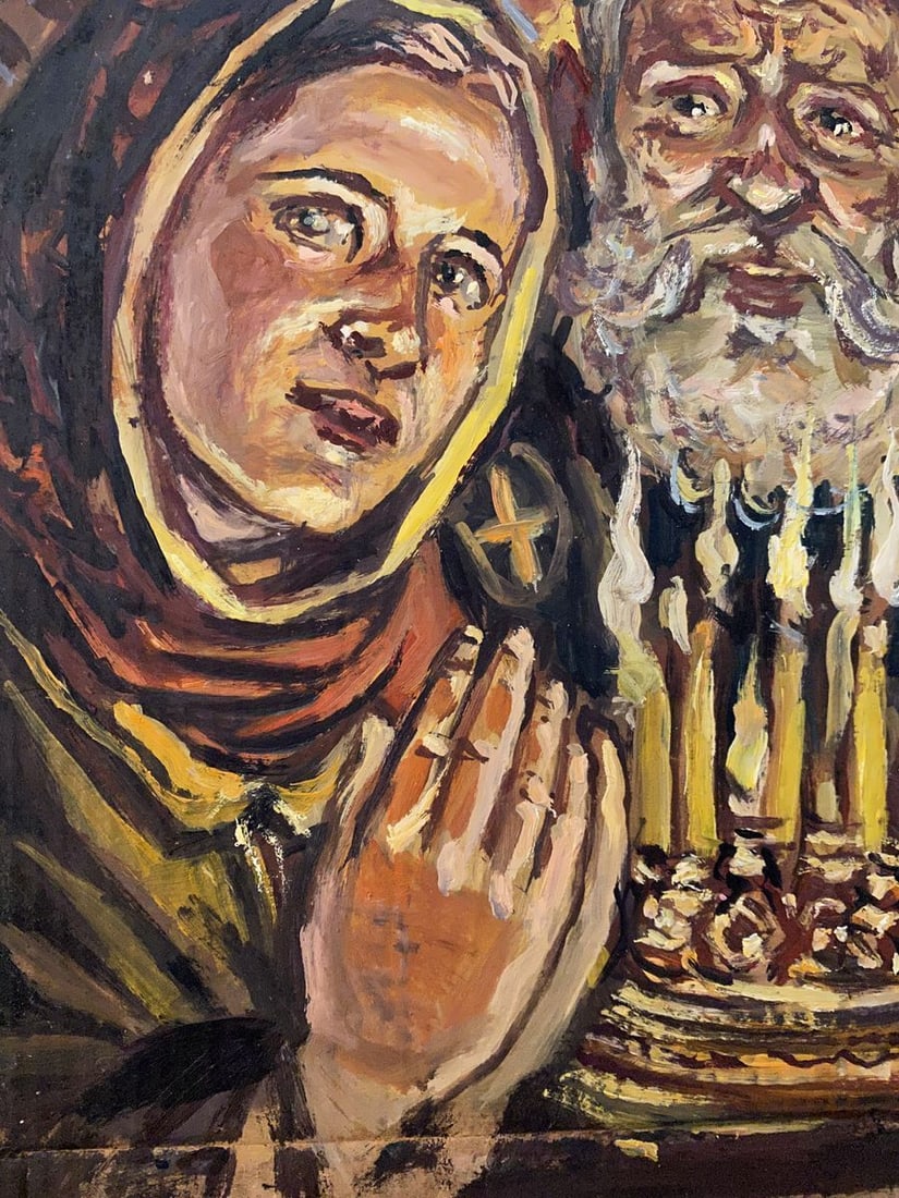 Oil painting In the temple Alexander Arkadievich Litvinov - 3