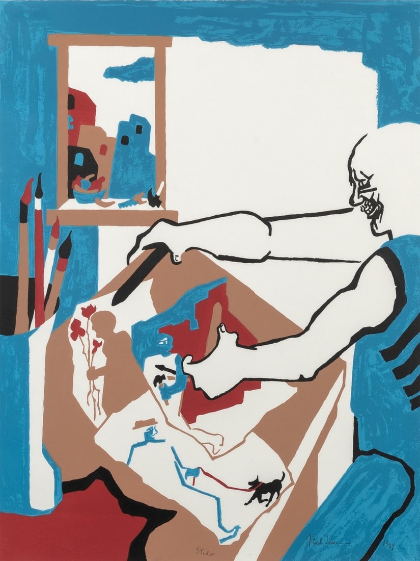 JACOB LAWRENCE UNTITLED PRINT (1 of 1)