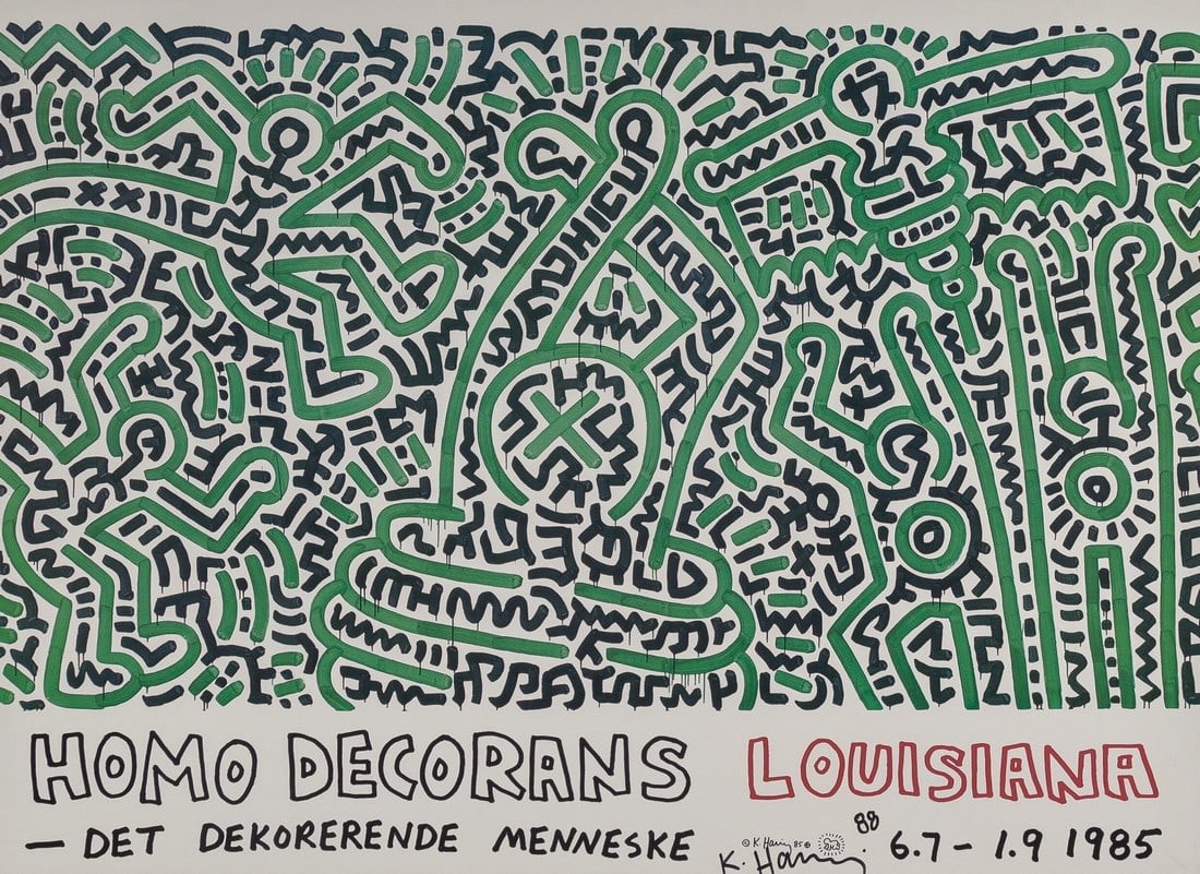 KEITH HARING HOMO DECORANS POSTER PRINT (1 of 1)