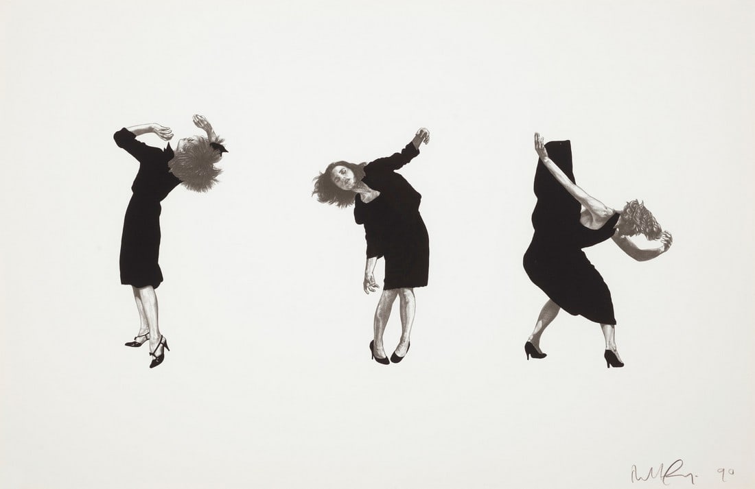 ROBERT LONGO FALLING LADIES PRINT: Title: ROBERT LONGO FALLING LADIES PRINT Description: Robert Longo Falling Ladies Print measuring at 26x40 inches Dimensions: 26x40" Reserve: $70.00 Shipping: Domestic: Flat-rate of $35.00 to anywhere