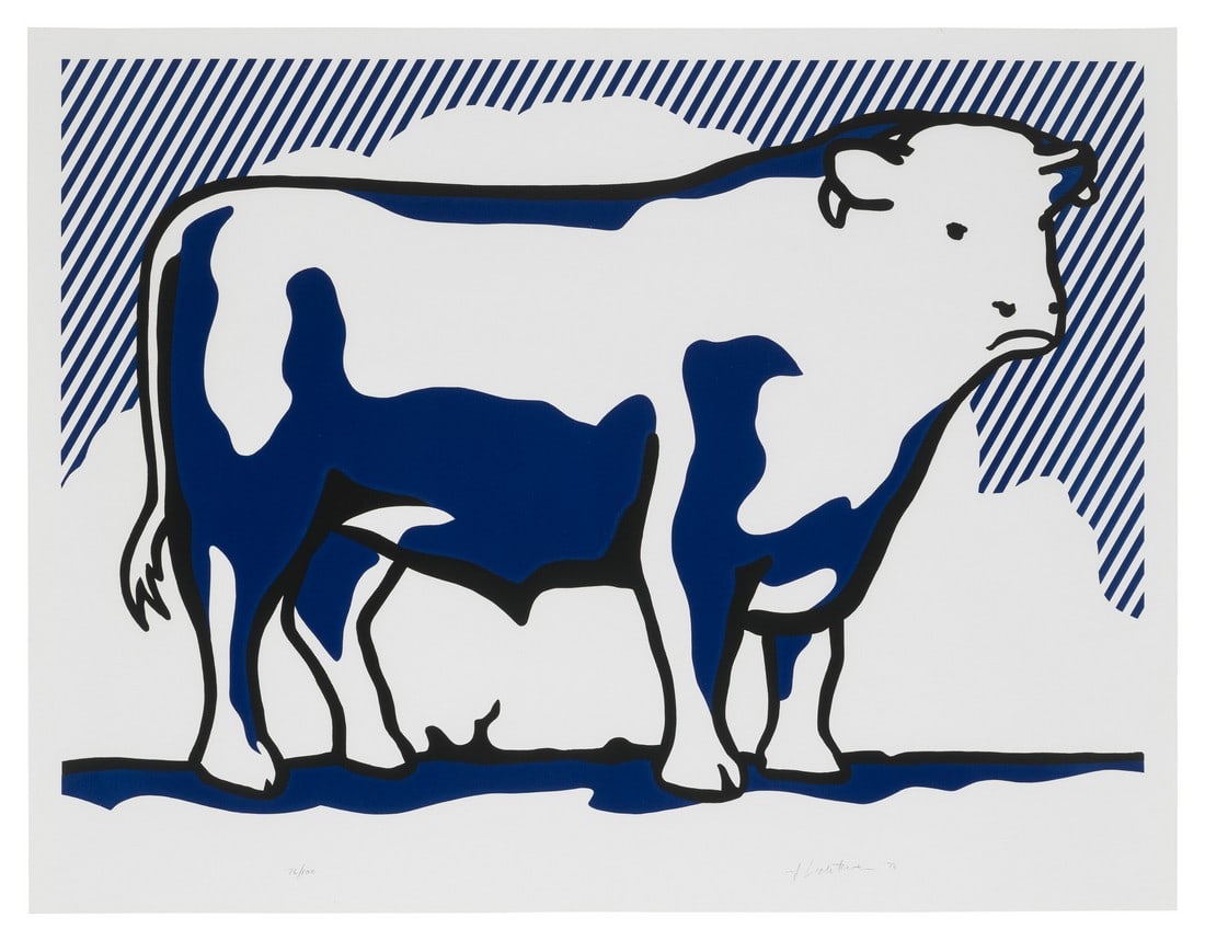 ROY LICHTENSTEIN BULL TRIPTYCH (1 of 3)