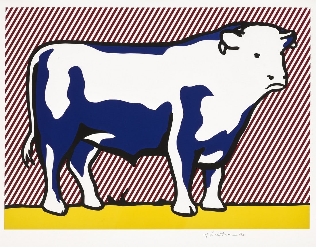 ROY LICHTENSTEIN BULL TRIPTYCH - 3