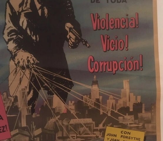 Original Vintage 1952 Captive City Spanish Poster Linen Backed - 5