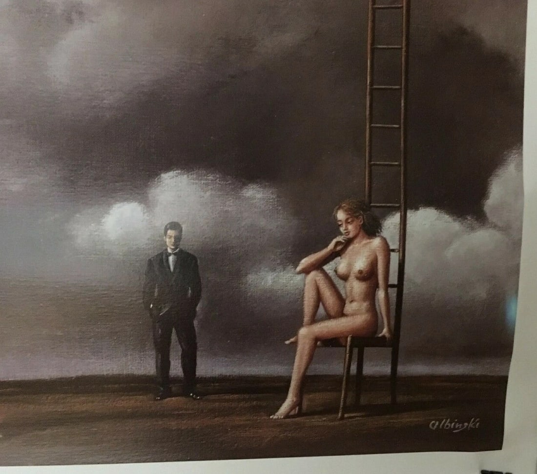 Original Vintage "Il Viaggio a Reims" Opera Polish Poster Linen Backed - 4